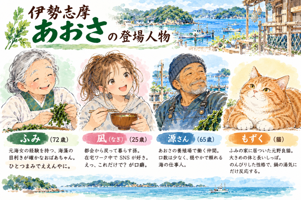 伊勢志摩あおさの登場人物